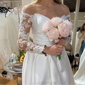 Elysee Atelier mesh lace bridal long sleeve